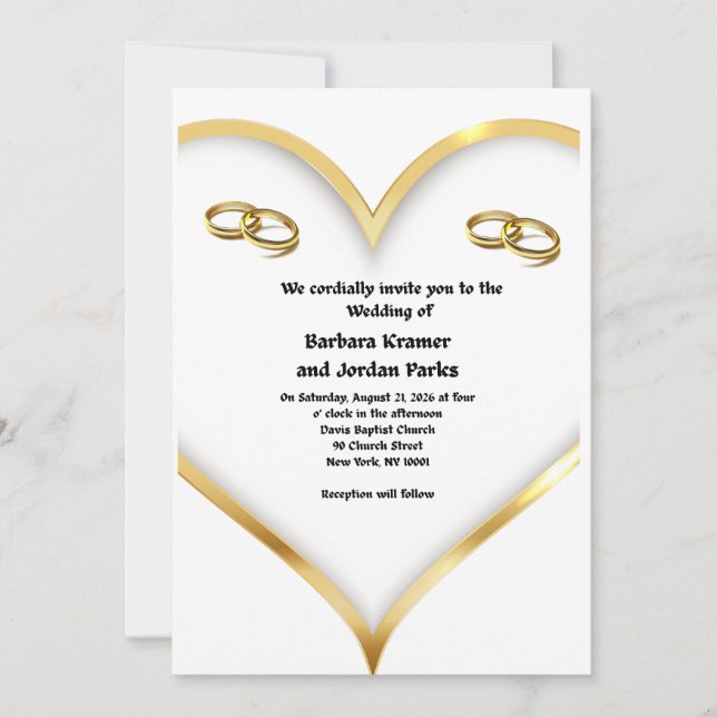 Weddding Invitations (Front)