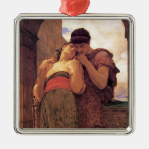 Wedded Bliss (by Frederic Leighton) Metal Ornament