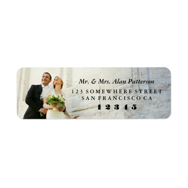 Wedded Bliss Return Address Label (Front)