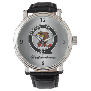 Wedderburn Clan Badge Personalized Watch
