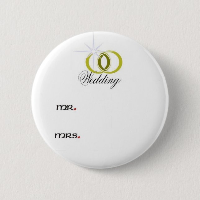 Wedding3 2 Inch Round Button (Front)