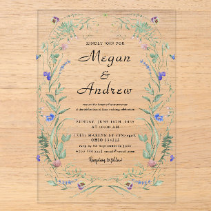 WEDDING Acrylic Invitations