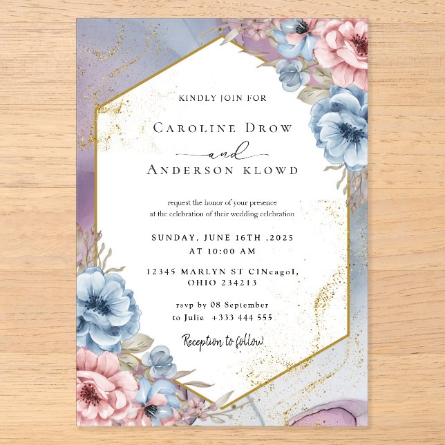 WEDDING Acrylic Invitations (Front)