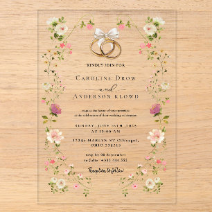 WEDDING Acrylic Invitations