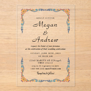 WEDDING Acrylic Invitations