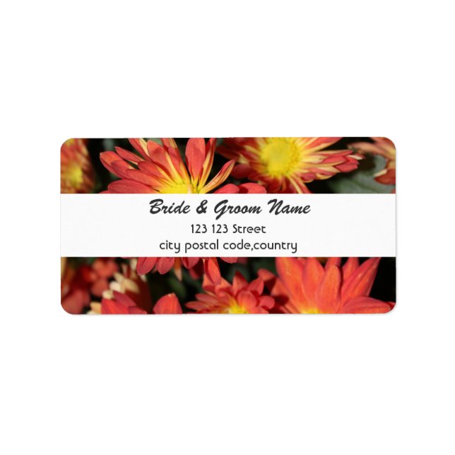 wedding address label (Front)