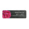 Wedding Address Label - Hot Pink Roses & Barnwood