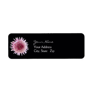 Wedding Address Label - Pink Gerbera Labels