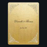 Wedding Advice Comment Card Gold Foil Glitter<br><div class="desc">Funny comment,  advice cards for your guests. Pretty faux gold foil paper,  glitter and sparkles. Lovely,  faux gold filigree corners with sparkling stars. Personalize text to any silly,  fun questions or comments you want.</div>