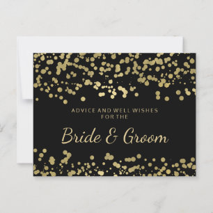 Wedding Advice Gold Foil Look Confetti