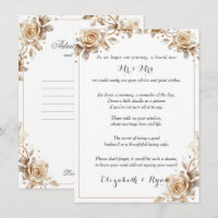 Wedding Advice Good Wishes Sugar Candy Roses