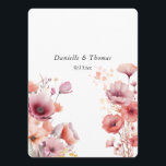 Wedding Advice Peach Fuzz Watercolor Flowers  Card<br><div class="desc">Funny comment,  advice cards for your wedding guests. Beautiful,  watercolor peachy pink flowers on a white background. Personalize text to any silly,  fun questions or comments you want.</div>