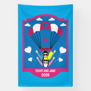 Wedding And Engagement Gift For Skydivers Banner