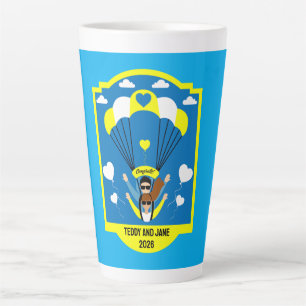 Wedding And Engagement Gift For Skydivers Latte Mug