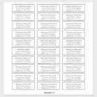 Wedding and Event 30 Guest Address Labels