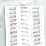 Wedding and Event 30 Guest Address Labels<br><div class="desc">Customizable Wedding Guest Address Labels - 30 per sheet. Just add your guests names and addresses to these labels for your event and wedding invitations & invitation envelopes.</div>