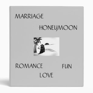 "WEDDING AND HONEYMOON" BINDER