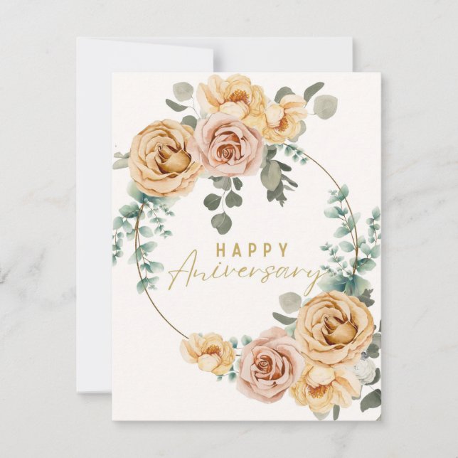 WEDDING ANIVERSARY HOLIDAY CARD (Front)