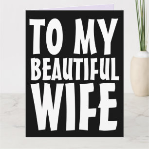 WEDDING ANNIVERARY OVERSIZED CARD FOR WIFE
