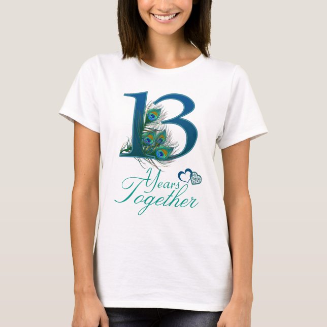 wedding anniversary / 13 / 13th / number 13 T-Shirt (Front)