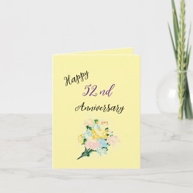 Wedding Anniversary : A Love Story Card (Front)