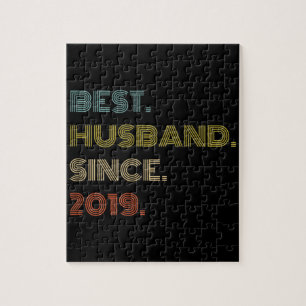 Wedding Anniversary Best Husband Since 2019 Jigsaw Puzzle