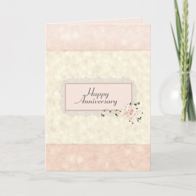 Wedding Anniversary Bouquet Card (Front)