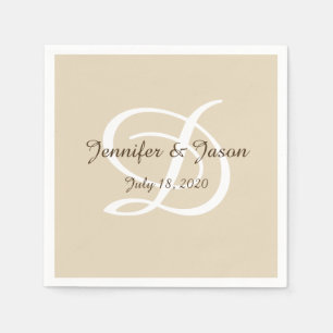 Wedding/anniversary cocktail napkins