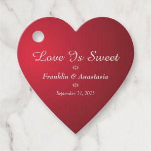 Wedding Anniversary Couple Bride Groom Personalize Favour Tags