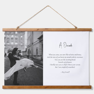 Wedding Anniversary Custom Photo Love Poem Hanging Tapestry