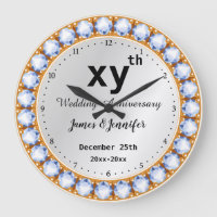 Wedding Anniversary diamond Custom years & names
