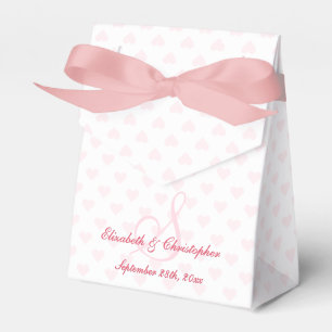 Wedding Anniversary Elegant Monogram Personalized Favor Box