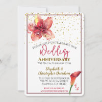 Wedding Anniversary Floral Lily
