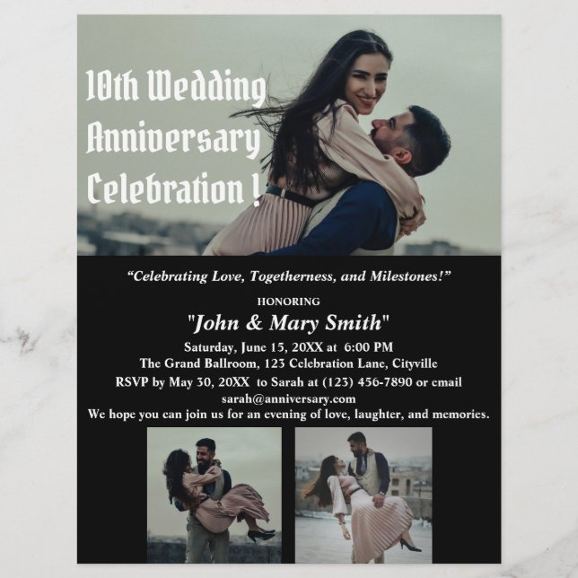 Wedding Anniversary Flyer  (Front)