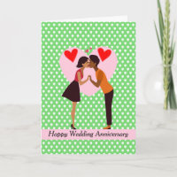 Wedding Anniversary for Cute Black Couple