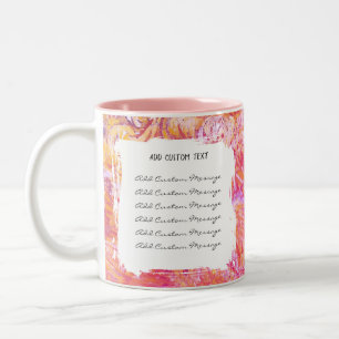 Wedding Anniversary Gift Custom Text– Personalized Two-Tone Coffee Mug