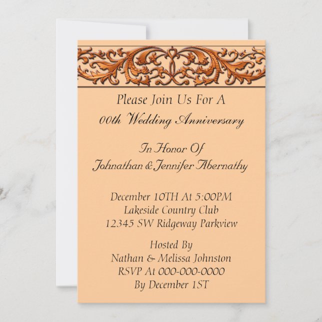 Wedding Anniversary Invitation (Front)