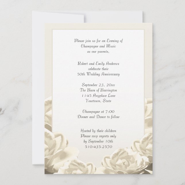 Wedding Anniversary Invitation (Front)