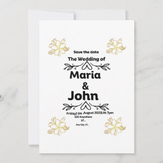 "Wedding Anniversary Invitation" Invitation