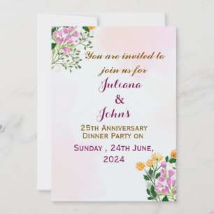 Wedding Anniversary Invitations