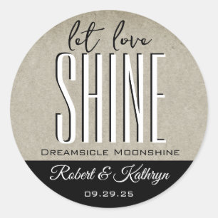 Wedding/Anniversary Moonshine Personalized Label