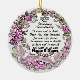 Wedding Anniversary  Ornament