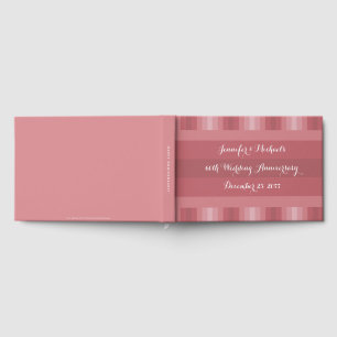 Wedding Anniversary Party Bridal Shower Dusty Rose Guest Book