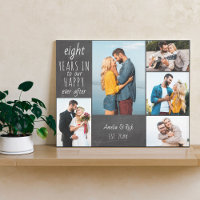 Wedding Anniversary Photo Collage Chalkboard