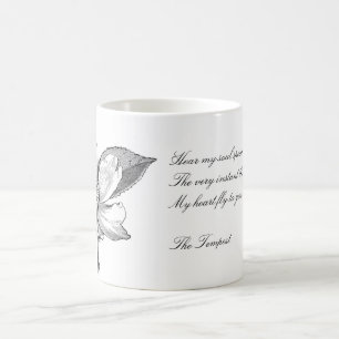 Wedding Anniversary Quote   Vintage Flower Coffee Mug