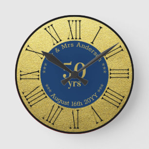 Wedding Anniversary / Retirement Custom Branded Round Clock