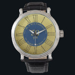 Wedding Anniversary / Retirement Custom Branded  Watch<br><div class="desc">Edit the number of years and the text to create a unique wedding anniversary gift for man,  woman,  husband ,  wife,  parents,  couple. Available in various colours including gold,  silver,  blue,  green,  red to represent various wedding milestones,  silver and golden jubilee,  ruby,  sapphire,  emerald,  diamond.</div>