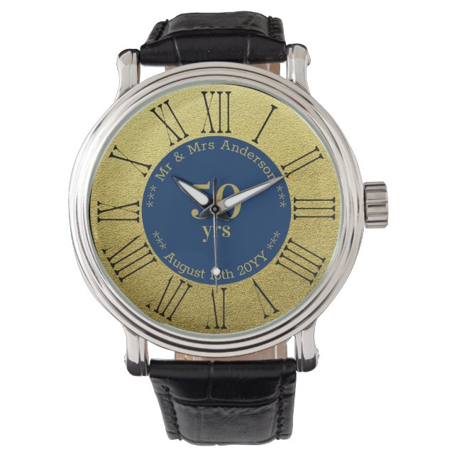 Wedding Anniversary / Retirement Custom Branded  Watch (Front)