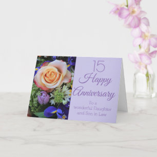 Wedding Anniversary roses fully customizable Card