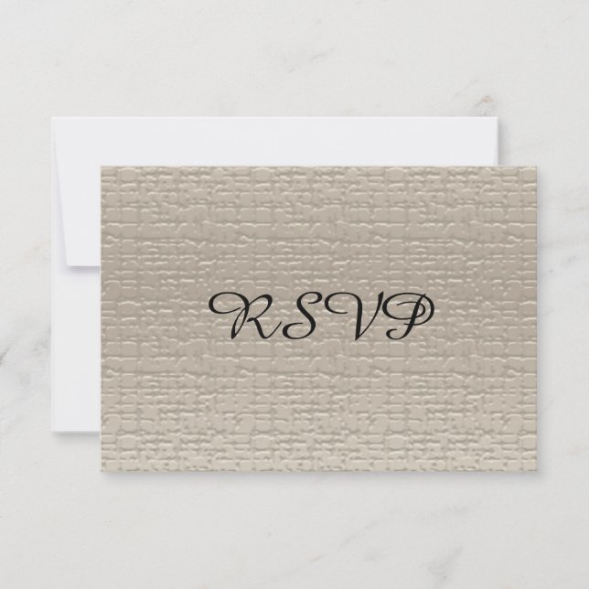 Wedding Anniversary RSVP Cards, Silver (Front)